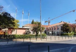 Lycée Français Charles Lepierre entrance in Lisbon, one of Portugal's two full AEFE schools