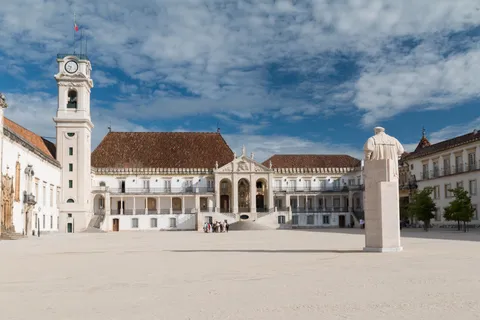 Courtyard of the University of Coimbra, Portugal, where foreign degree recognition is handled