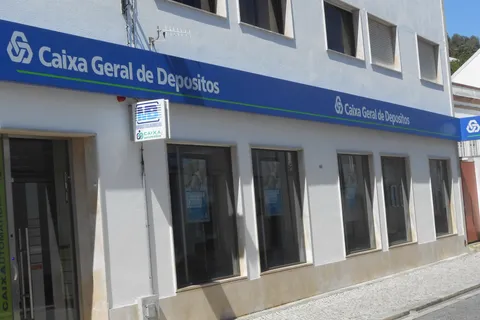 Caixa Geral de Depósitos bank branch in Portugal, the state bank enforcing the €100,000 Russian deposit cap